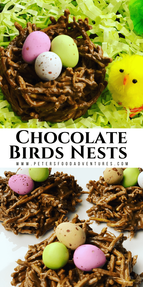 Easy to make, Chocolate Chow Mein Birds Nest Cookies are the perfect Easter and springtime treat. Fun to make and a big hit with your kids!