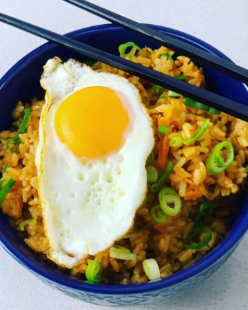 Kimchi Fried Rice with egg
