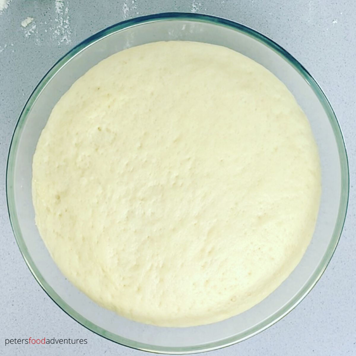 bowl of rising dough