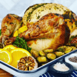 Everyone will love the juicy and flavorful Citrus Turkey with fresh sage and fresh thyme. You gotta try this tasty bird for your Thanksgiving or Christmas dinner.