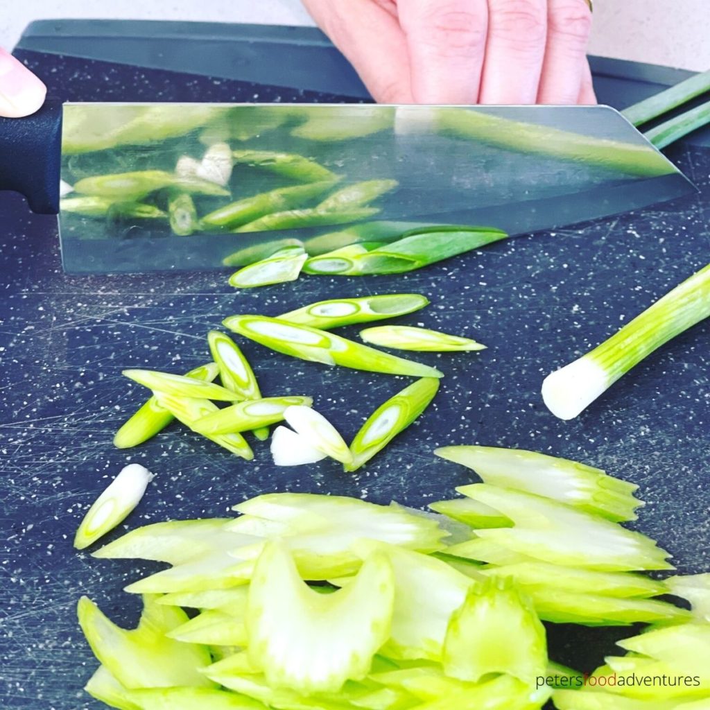 slicing vegetables chinese style