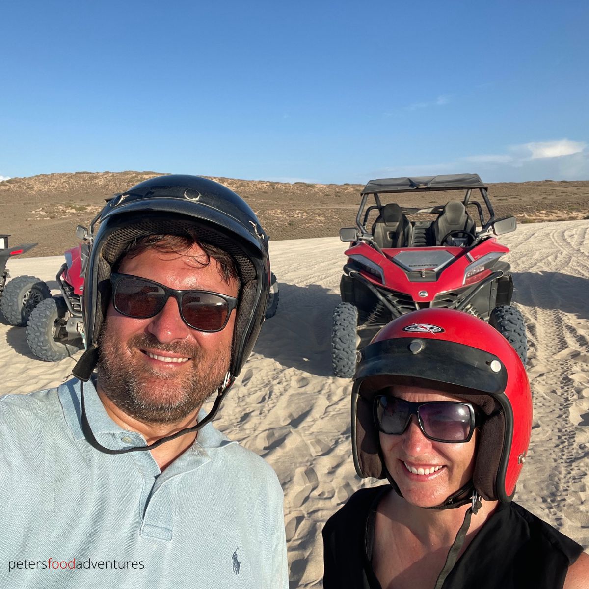dune buggy ride with helmets