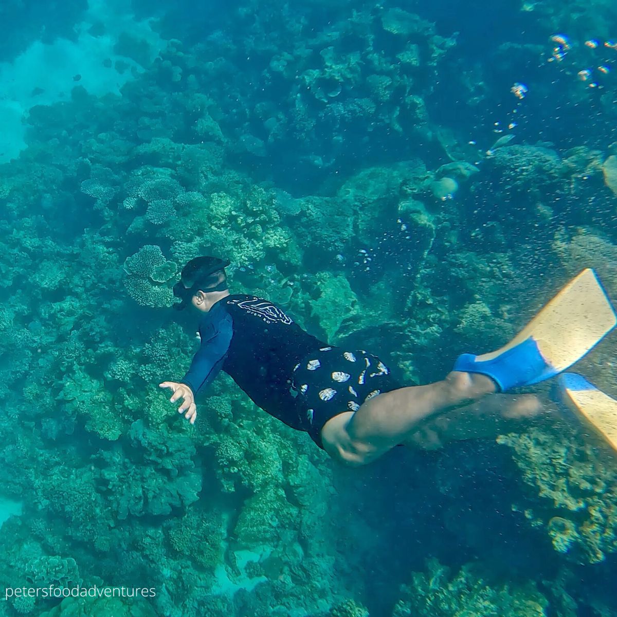 snorkeling underwater