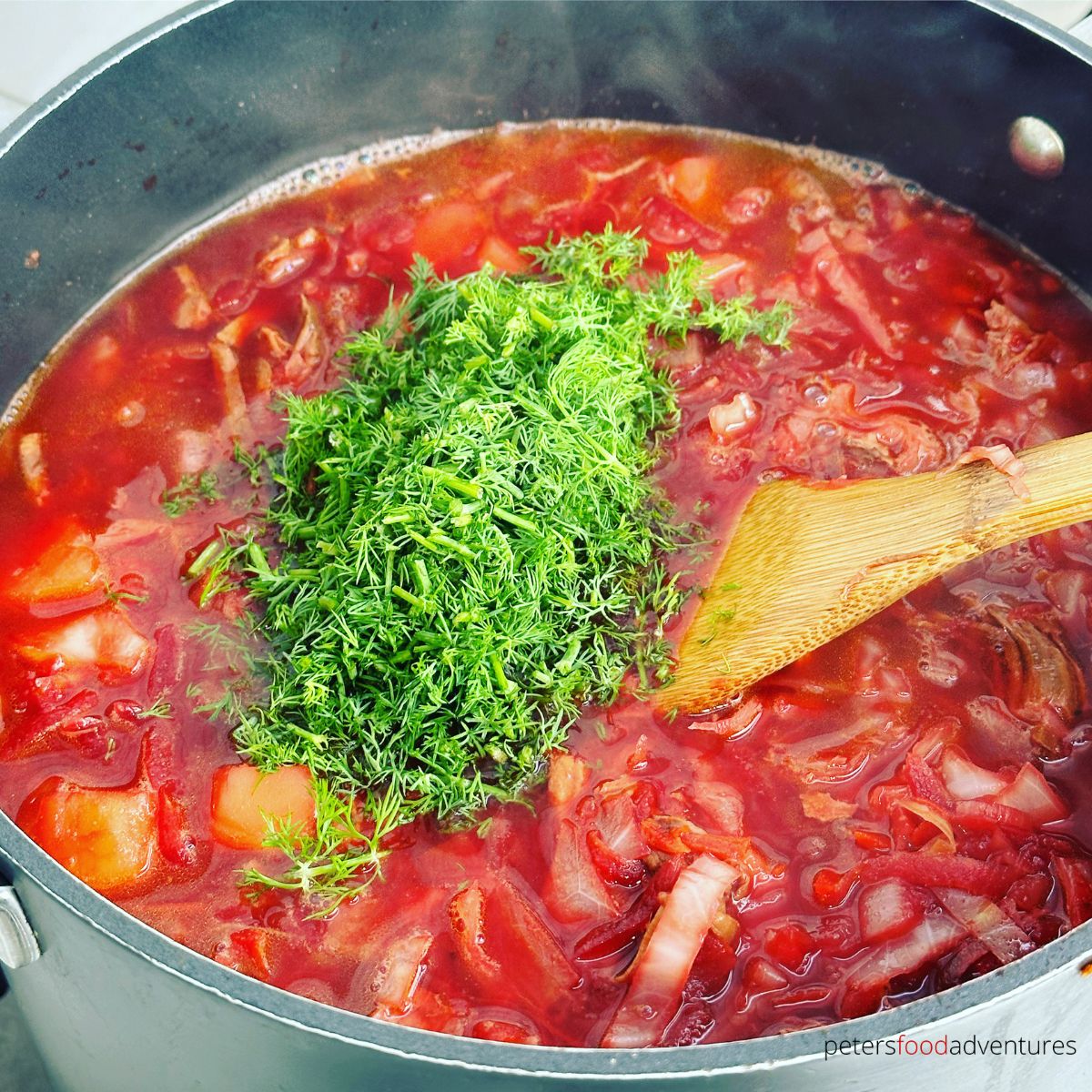 fresh dill borscht