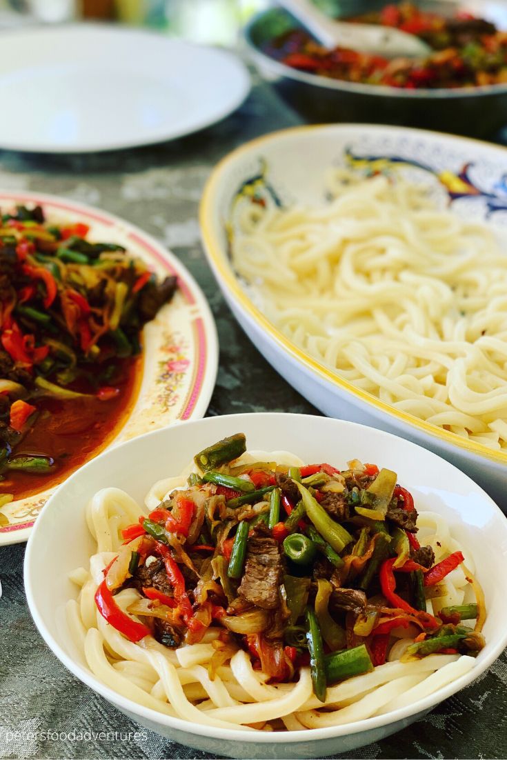 chinese stir fry with noodles