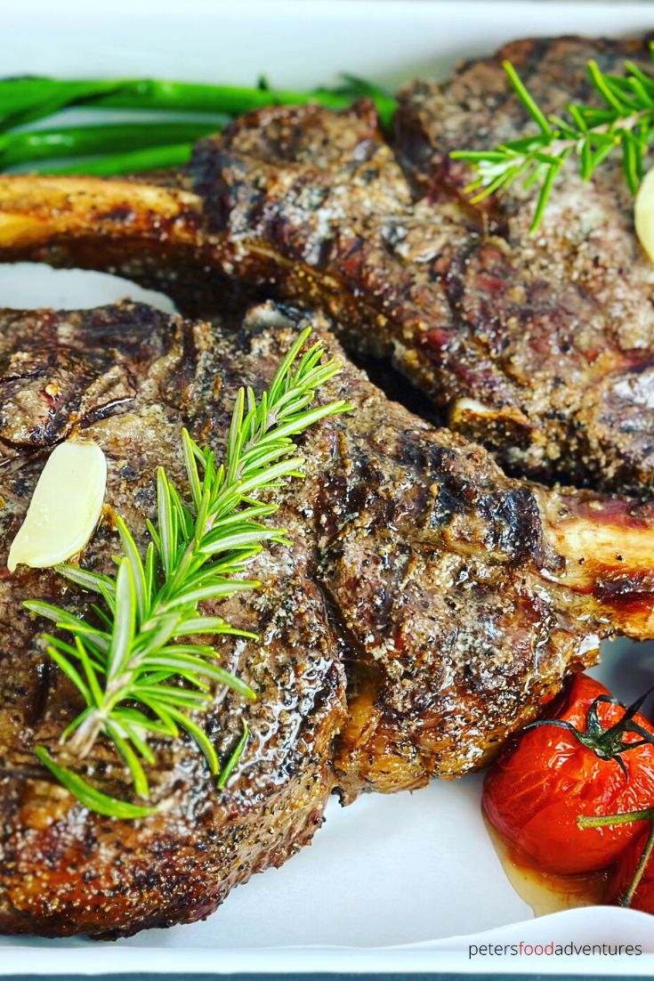 grilled steak with rosemary