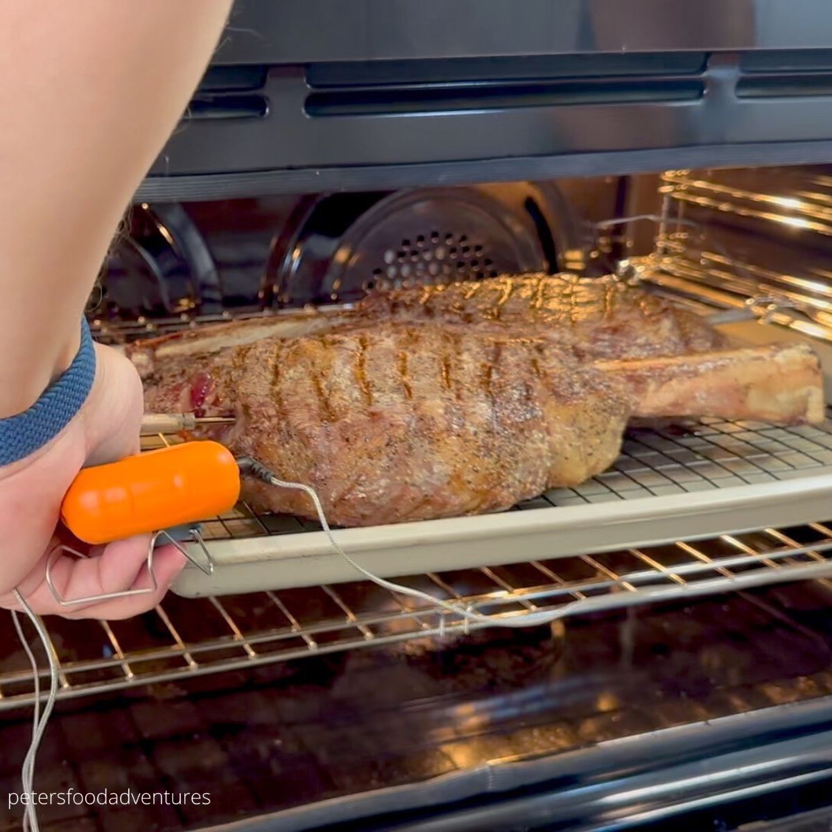 tomahawk steak in oven