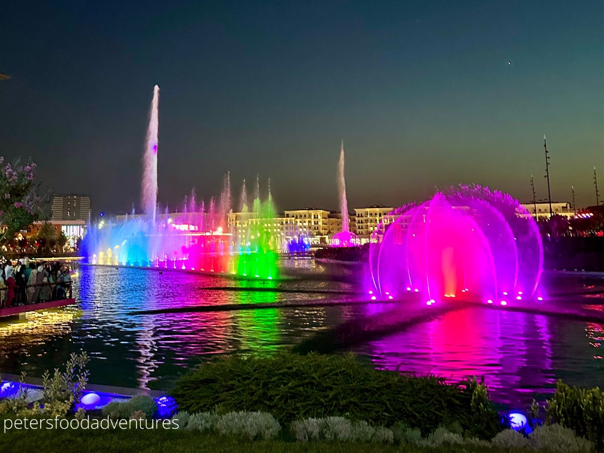 Tashkent city water fountain show