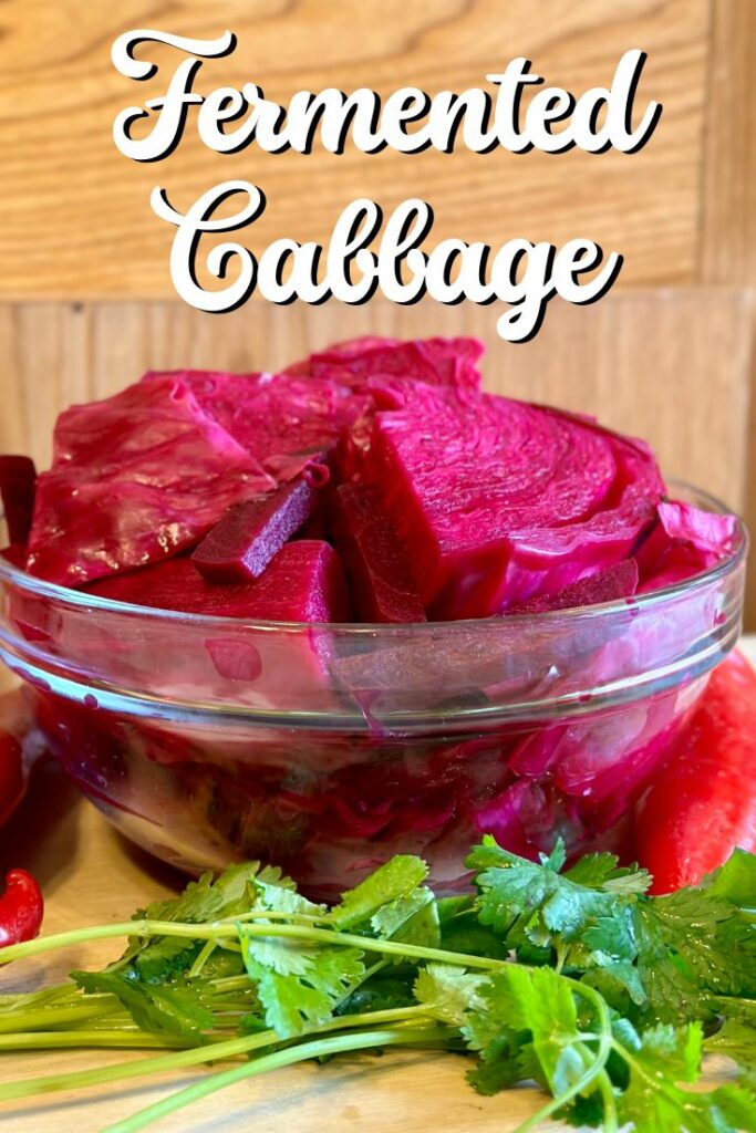 fermented cabbage in bowl