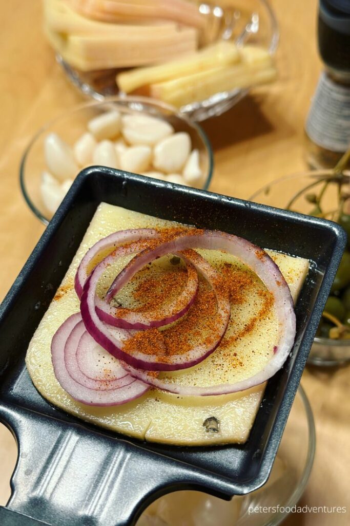 cheese and onion with spices
