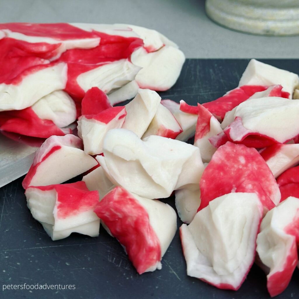 sliced crab flakes