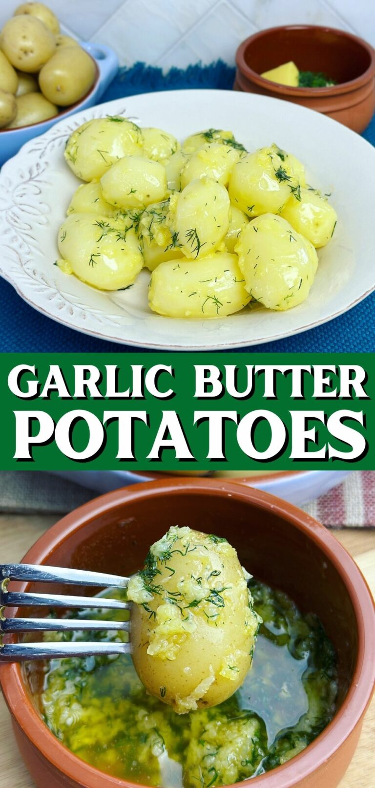 Garlic Butter Potatoes - Peter's Food Adventures
