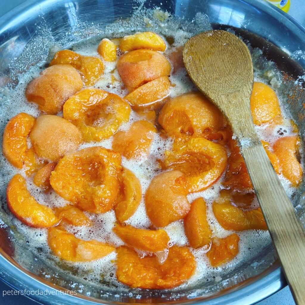 macerating apricots with sugar