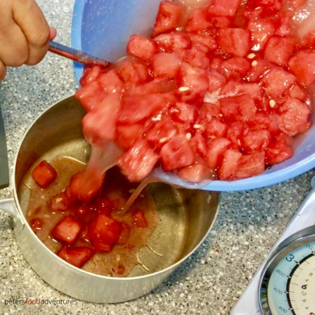 pouring watermelon