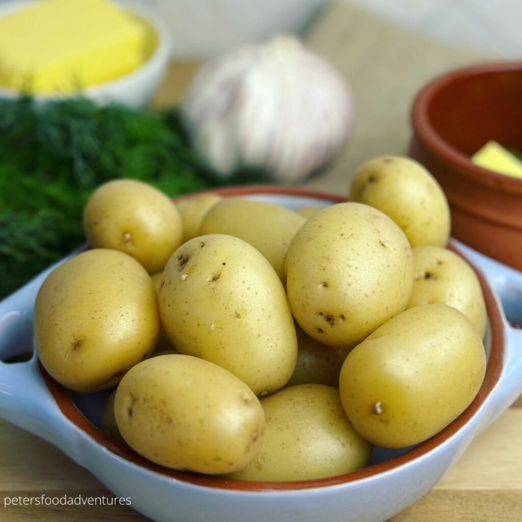 rustic boiled potaotes