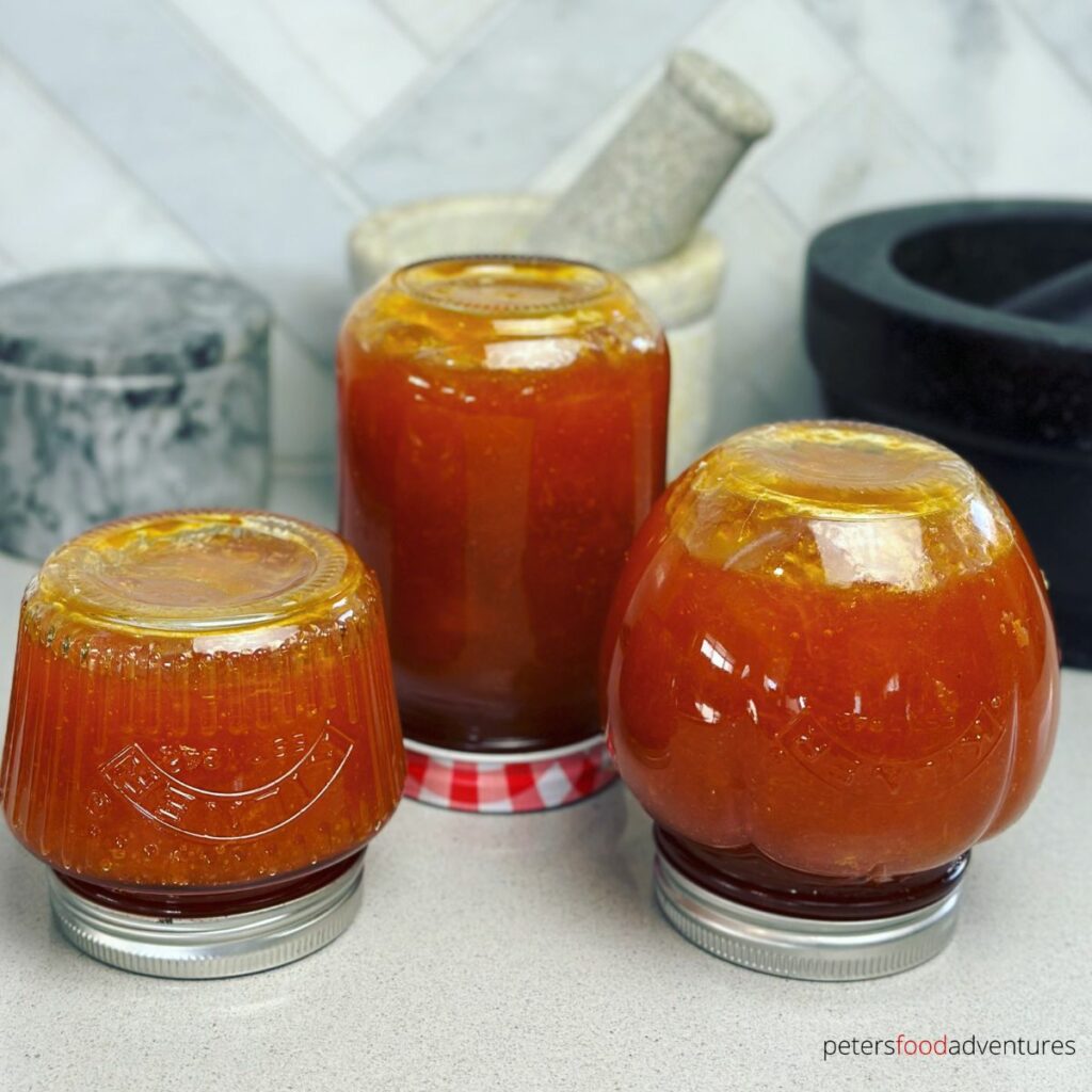 upside down jam jars