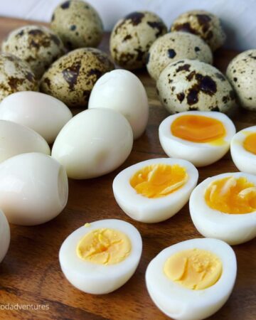 hard boiled quail eggs