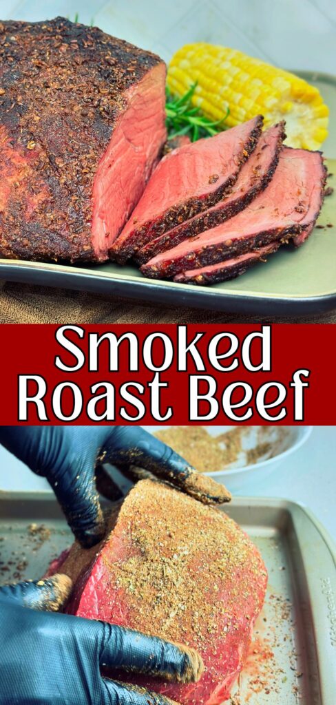 smoked roast beef pinterest pin