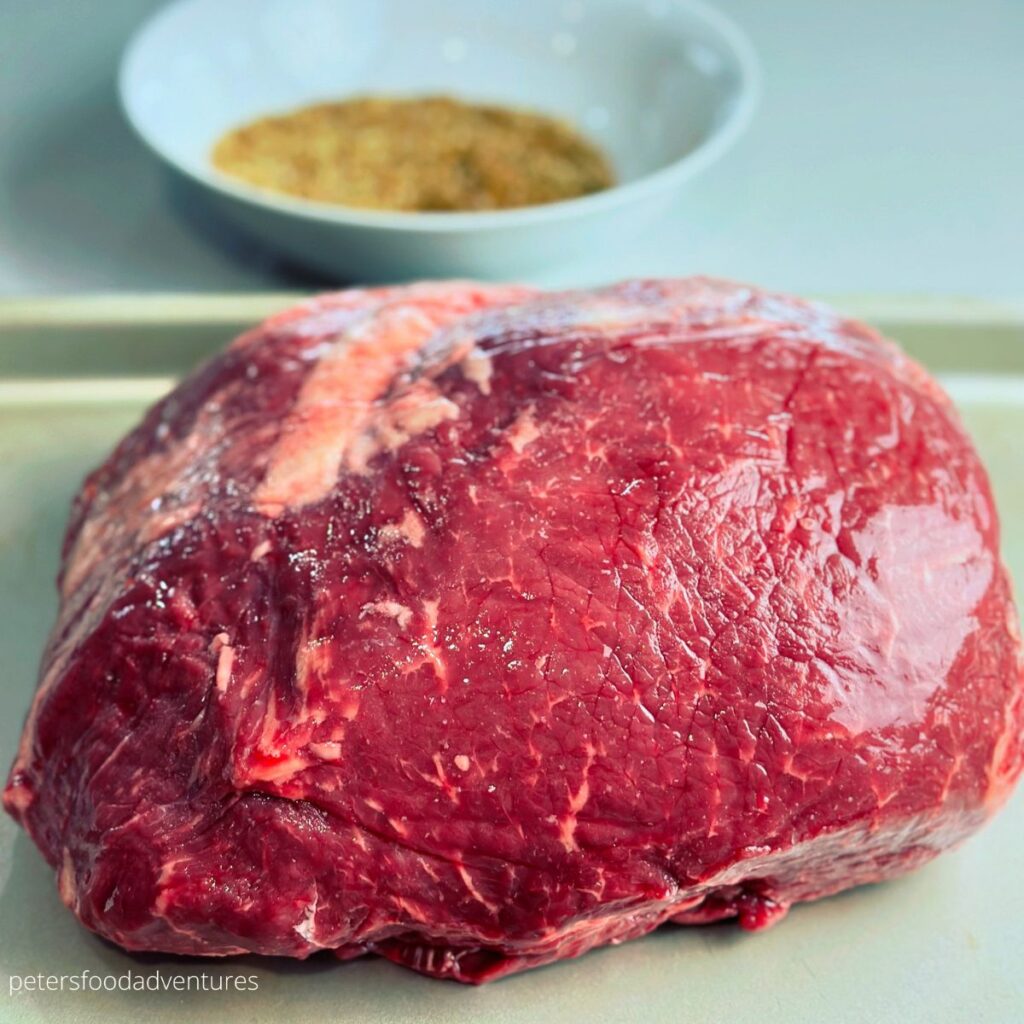 uncooked roast beef